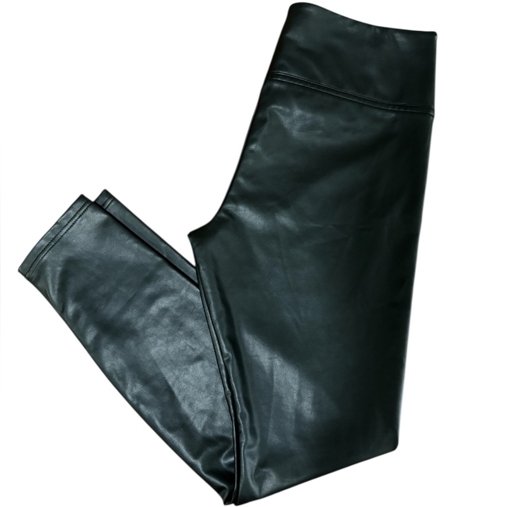 RW&CO. Black Faux Leather Leggings